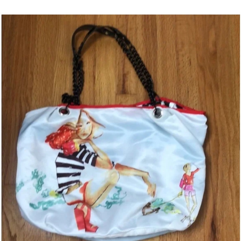 Artistic Women's Shoulder Bag with Chain Straps beautiful